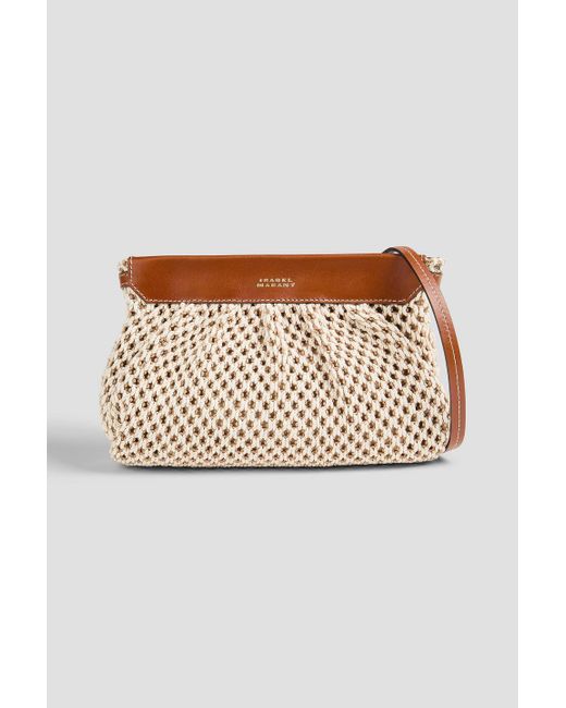 Isabel Marant Natural Gehäkelte clutch "luz"