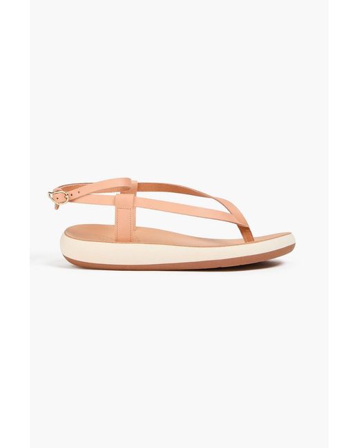 Ancient Greek Sandals Pink Salomi Leather Sandals