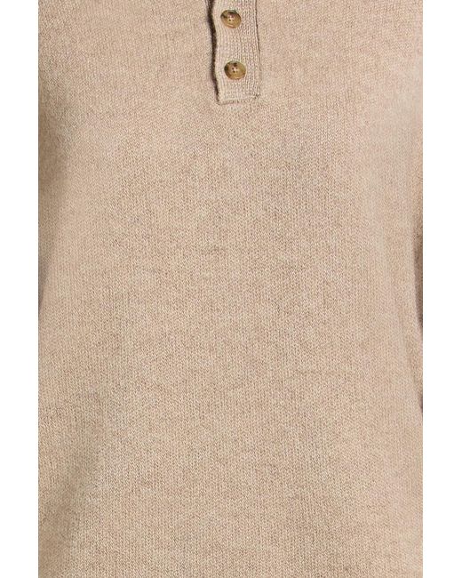 Guest In Residence Natural Allday Cashmere Polo Sweater