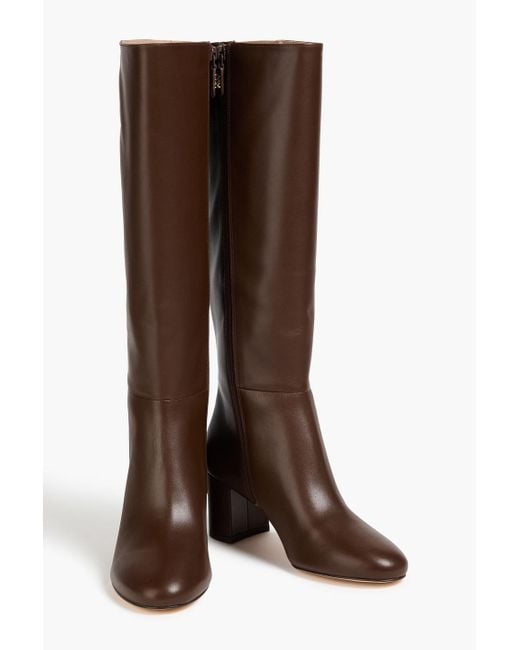 Stuart Weitzman Brown Celina 60 Leather Knee Boots
