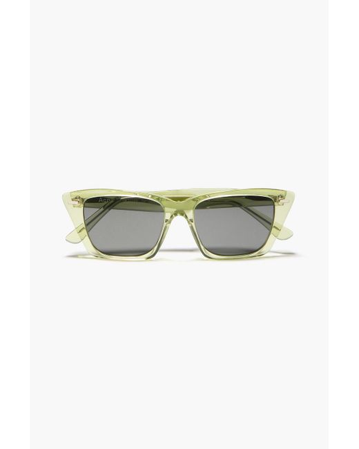 Acne Green D-Frame Acetate Sunglasses for men