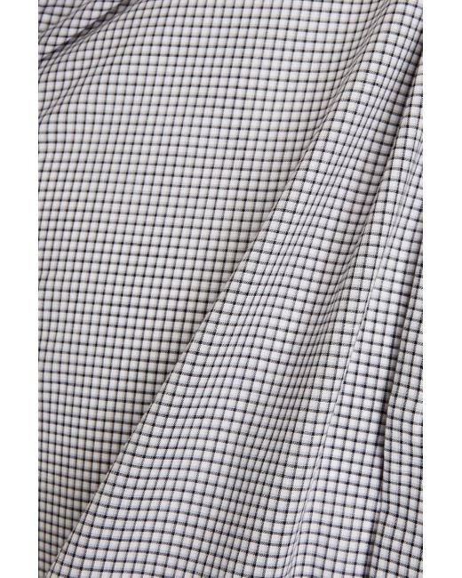 Dunhill Kariertes hemd aus baumwolle in Gray für Herren