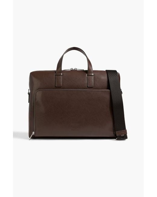 Paul Smith Brown Leather Briefcase for men
