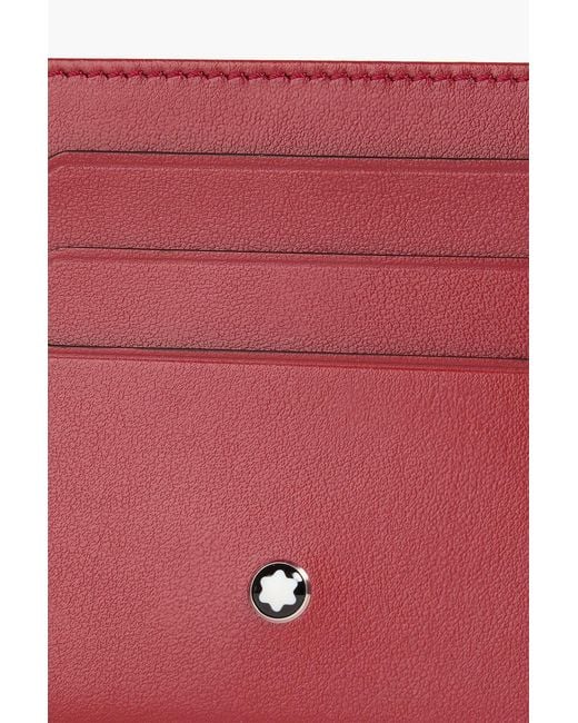 Montblanc Red Meisterstück Leather Cardholder for men