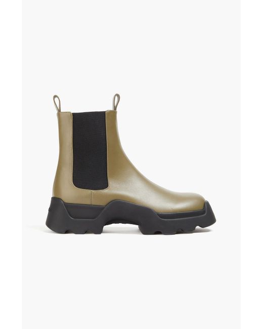 Proenza Schouler Brown Chelsea-boots aus leder