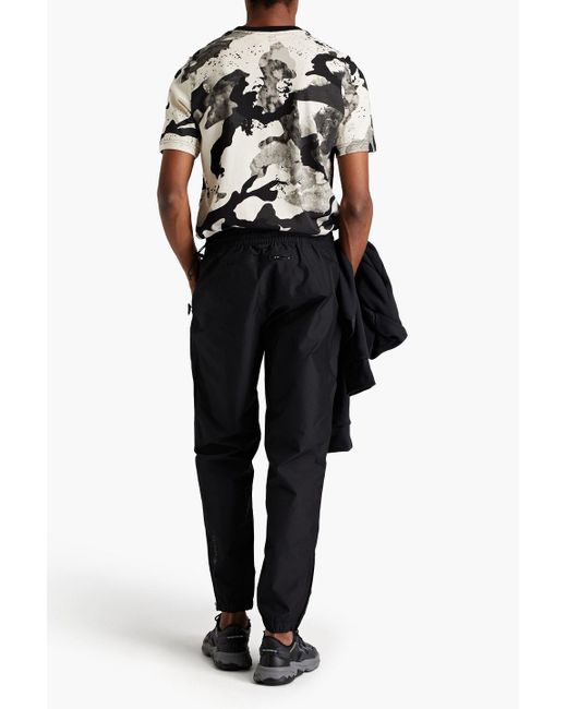 Adidas Originals Black Printed Shell Track Pants for men