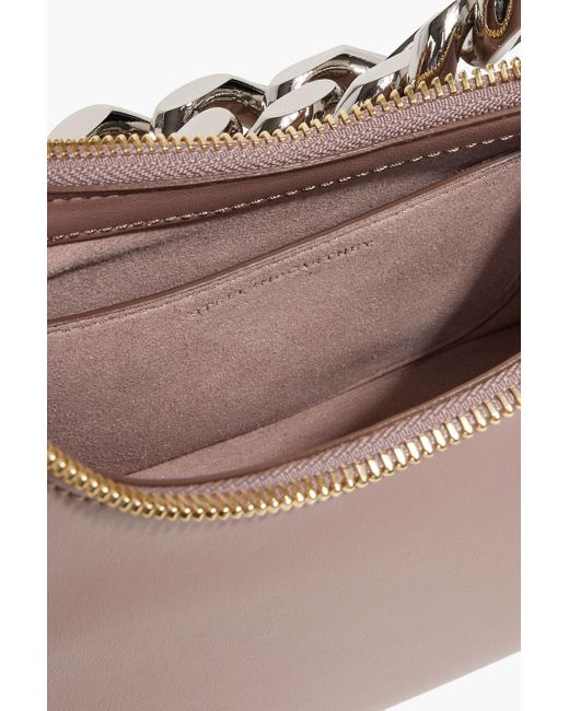Stella McCartney Pink Frayme Mini Faux Leather Shoulder Bag
