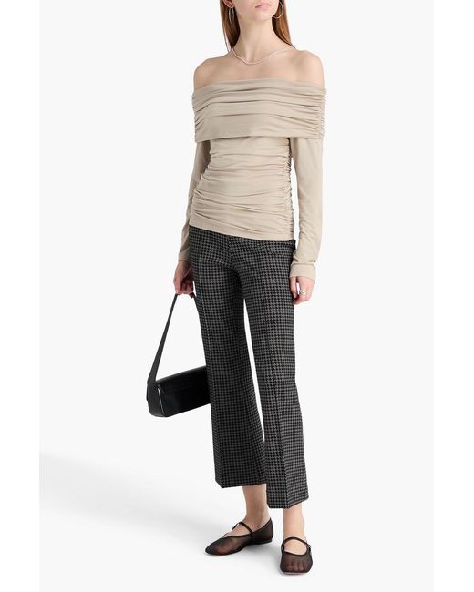 Rag & Bone Natural Luca Off-The-Shoulder Stretch-Modal Jersey Top