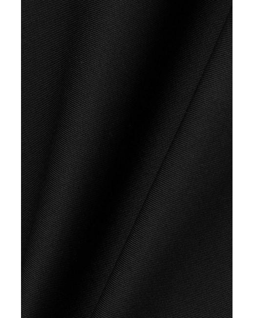 Versace Black Wool-blend Midi Skirt