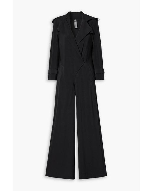 Norma Kamali Black Stretch-jersey Jumpsuit