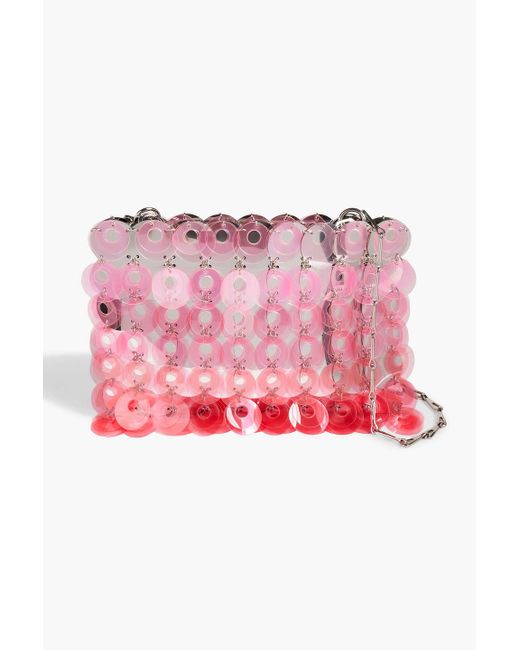 Rabanne Pink Sparkle Pvc Chainmail Shoulder Bag