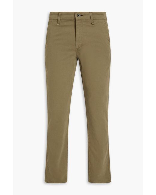Rag & Bone Green Standard Slim-Fit Cotton-Blend Twill Chinos for men