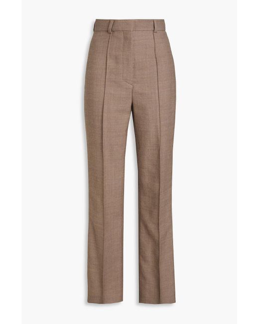 Nanushka Natural Wool-twill Flared Pants