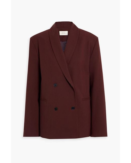 Loulou de Saison Purple Sancia Wool-Blend Twill Blazer