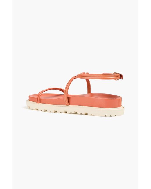 Alexandre Birman Pink Vicky Knotted Leather Sandals