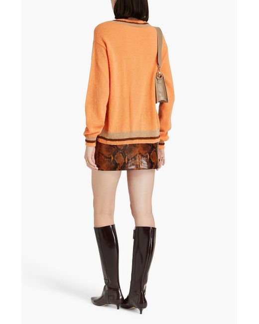Rejina Pyo Orange Hadley Striped Alpaca-blend Sweater