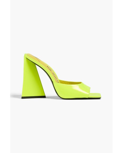 The Attico Yellow Devon Neon Mules