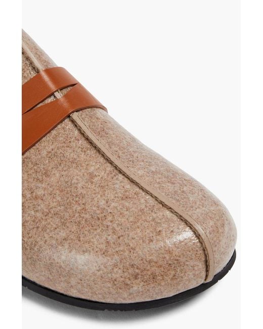 J.W. Anderson Natural Felt Slippers for men