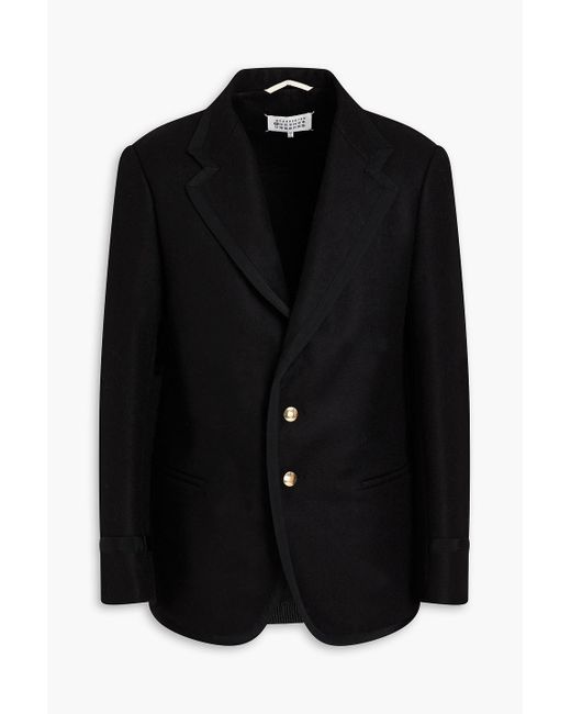 Maison Margiela Verzierter blazer aus filz aus einer wollmischung in Black für Herren