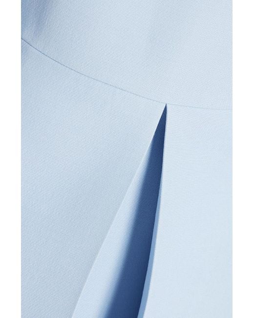 Valentino Garavani Blue Plissiertes minikleid aus einer woll-seidenmischung