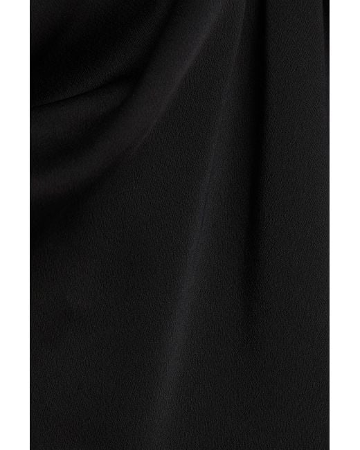 Jonathan Simkhai Black Nellie Satin-Crepe Midi Dress