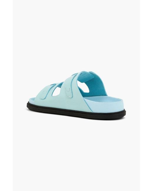 Birkenstock Blue St. Barths Leather Sandals