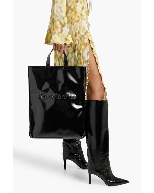 Acne Black Embossed Tote