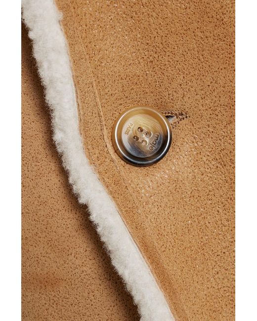 Maje Natural Shearling Jacket