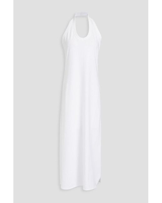 Loulou Studio White Neami Pima Cotton-jersey Midi Dress