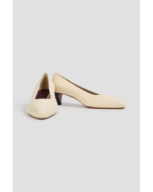 Neous White Fera Leather Pumps