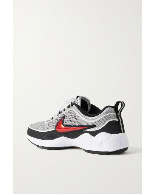 Nike Gray Air Zoom Spiridon Rubber-Trimmed Mesh Sneakers for men