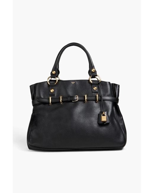 Céline Black Leather Tote