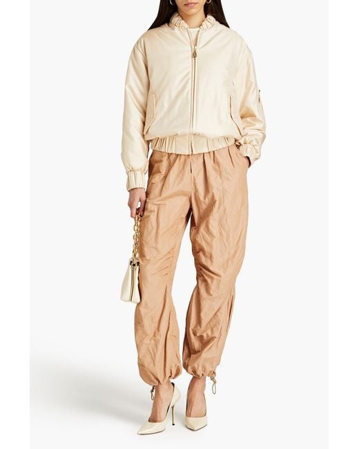 Zimmermann Natural Silk-twill Padded Bomber Jacket