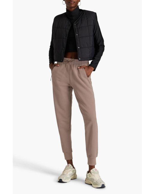 Y-3 Brown French Cotton-terry Track Pants