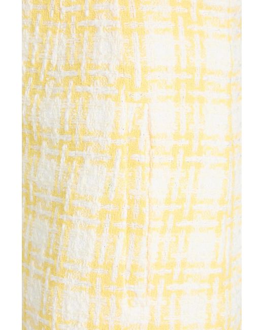 Veronica Beard Yellow Jazmin Cotton-Blend Tweed Shorts