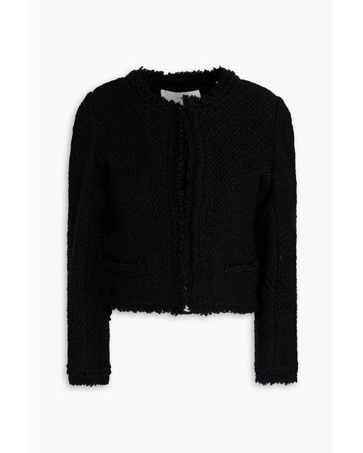 Isabel Marant Black Wool-blend Bouclé Jacket