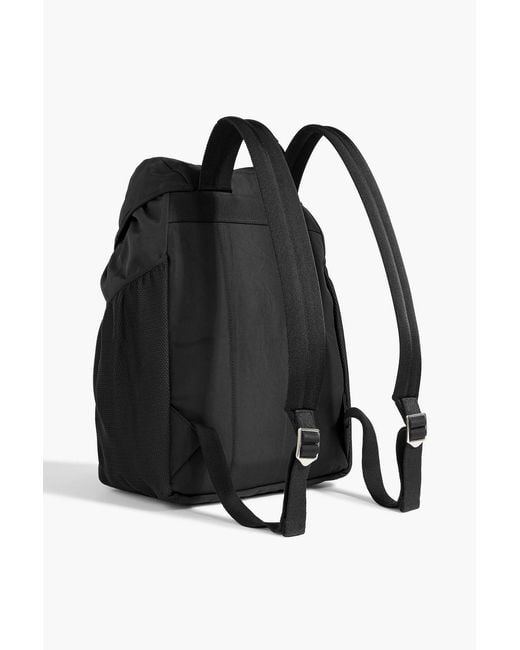 Palm Angels Black Canvas Backpack for men
