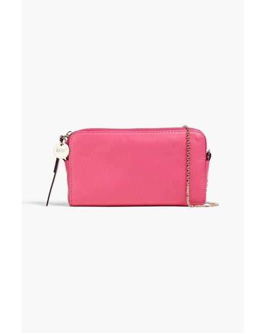 Red(v) Pink Leather Wallet