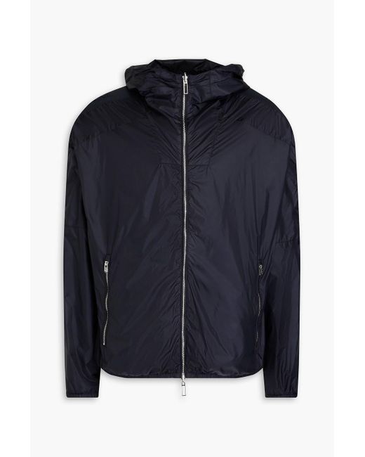 Emporio Armani Blue Shell Hooded Track Jacket for men