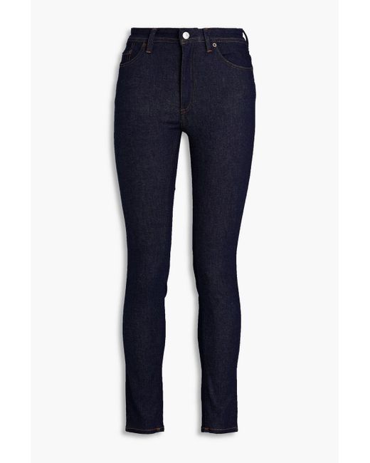 Acne Blue High-rise Skinny Jeans
