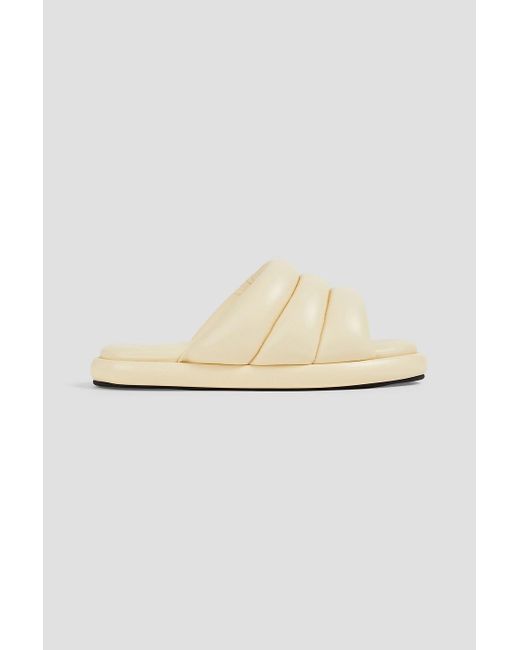 Proenza Schouler White Quilted Leather Slides