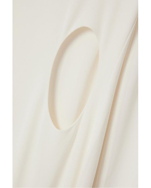 Zeynep Arcay Natural Maxikleid aus jersey mit cut-out
