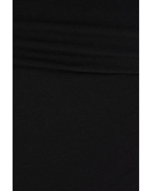 Helmut Lang Black Strapless Lyocell-blend Jersey Top