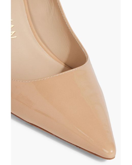 Stuart Weitzman Natural Stuart 85 pumps aus lackleder