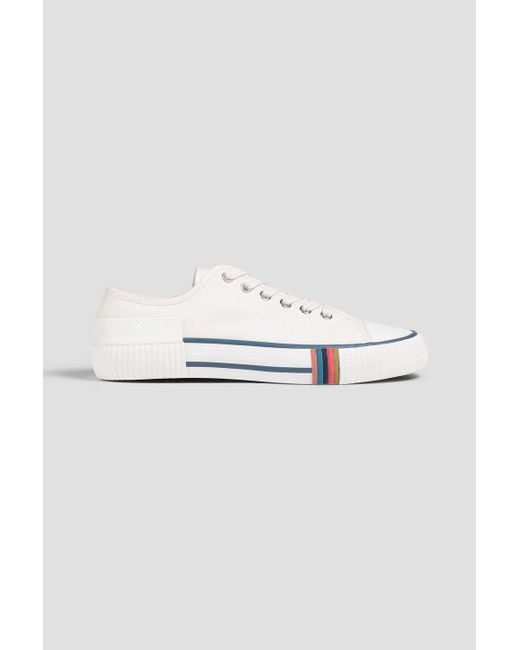Paul Smith White Kolby Canvas Sneakers for men