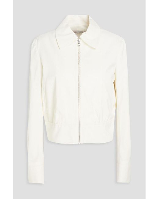 RED Valentino White Cropped Twill Jacket