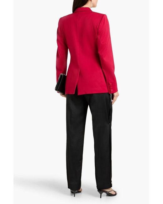 Another Tomorrow Pink Wool-Blend Blazer