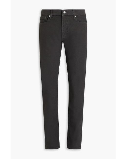 FRAME Black L'Homme Slim-Fit Denim Jeans for men