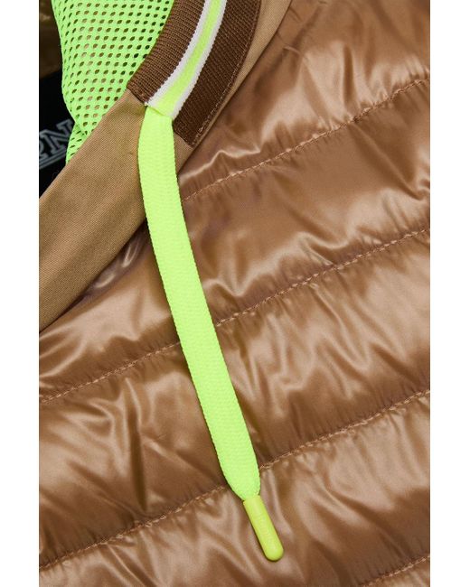 Herno Brown Quilted Shell Hooded Jacket for men