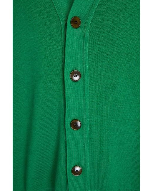 Acne Green Wool-blend Cardigan for men